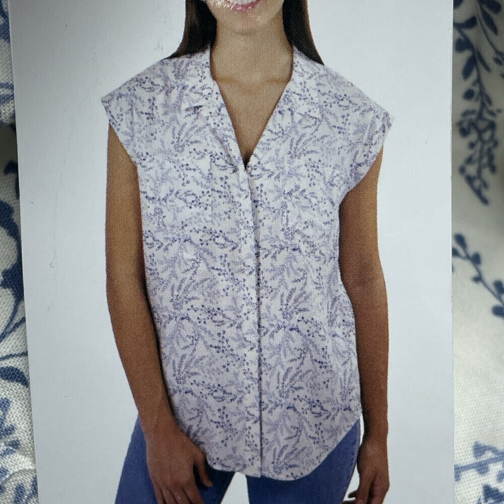 Jachs Girlfriend Women's XL Blouse White Rayon a1923